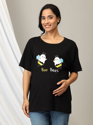 Mumma Oversized T-Shirt - Boo Bees - MAT - SC - MUMBS - S