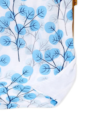 Muslin 6 Layer Dohar Blanket- Blue Forest - BLKT-MD-BLFT-0-2