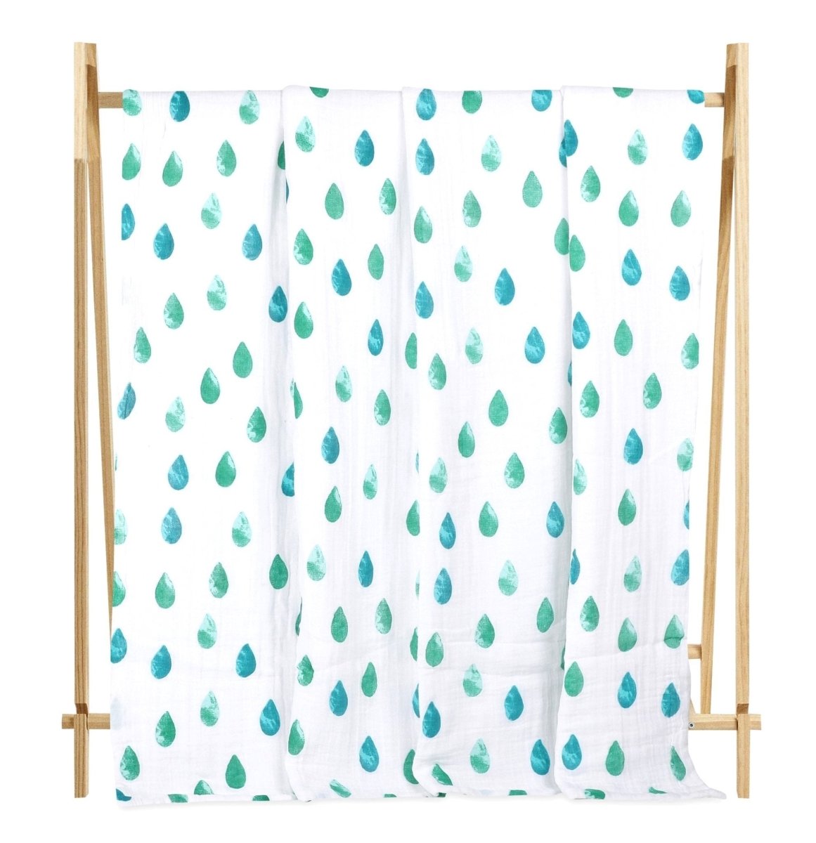 Muslin 6 Layer Dohar Blanket- Raindrops - BLKT-MD-RNDP-0-2
