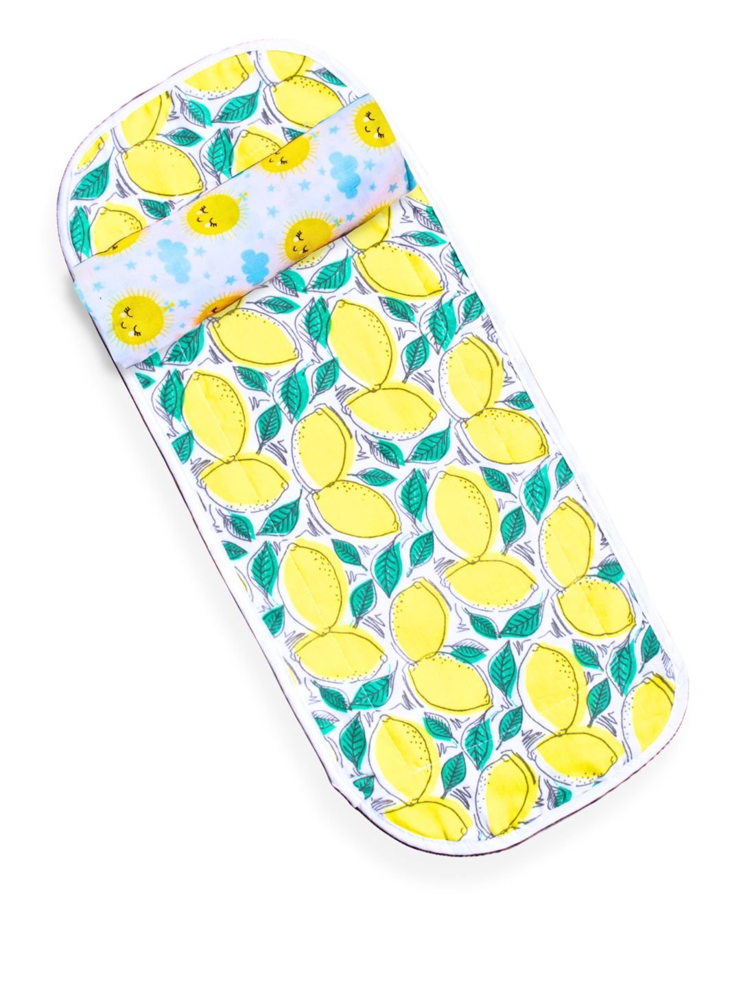 Muslin Burp Cloth Combo Of 2 - : Fruity Lime - Little Sunshine - Multi Burp Cloth
