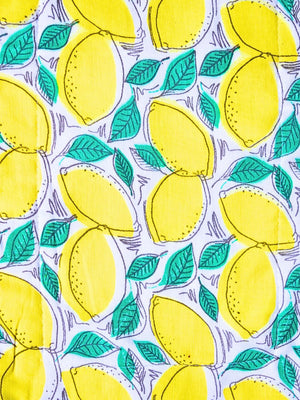 Muslin Burp Cloth Combo Of 2 - : Fruity Lime - Yellow Star - Multi Burp Cloth