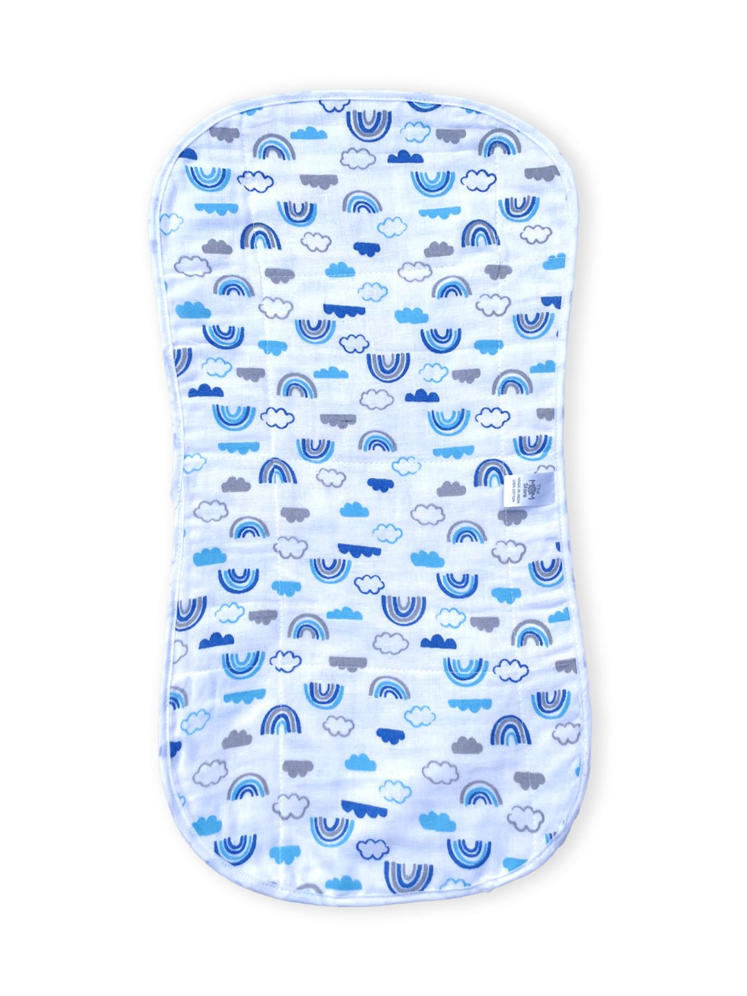 Muslin Burp Cloth Combo Of 2 - : Fruity Pineapple - Happy Rainbow - MSBC2 - FPNPHRN