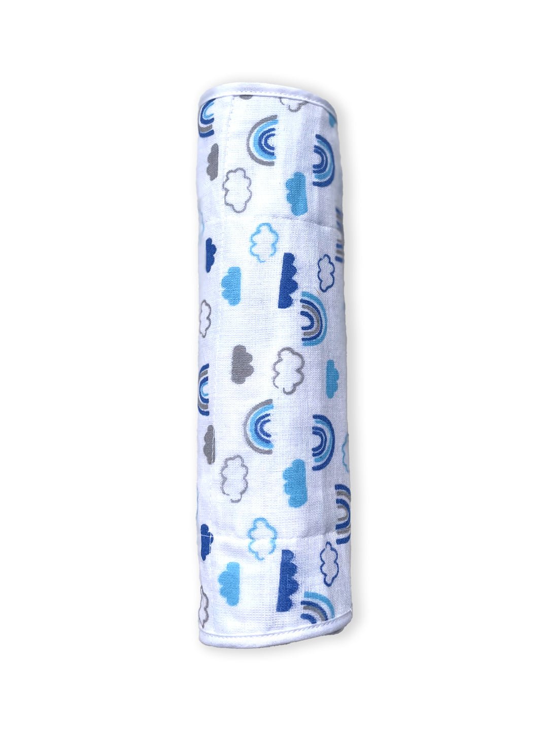 Muslin Burp Cloth Combo Of 2 - : Happy Rainbow - Moon Kid - MSBC2 - HRNBMK