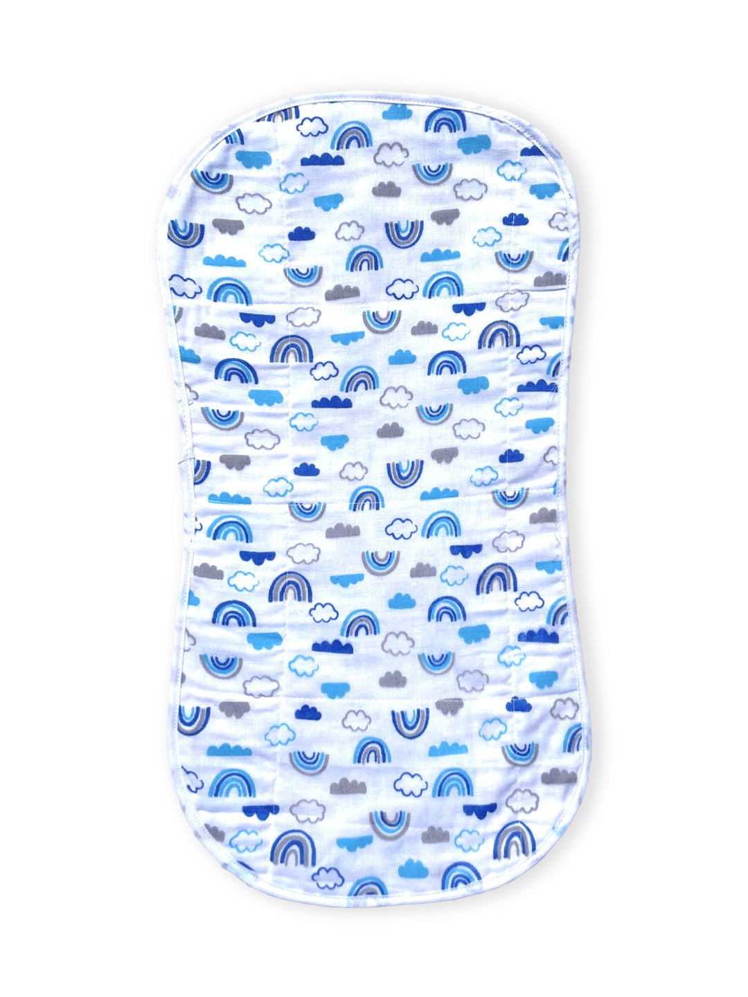 Muslin Burp Cloth Combo Of 2 - : Happy Rainbow - Mumbo Jumbo - MSBC2 - HRBMBJB