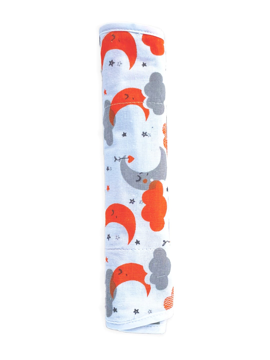 Muslin Burp Cloth Combo Of 2- Option 15: Moon Kid-Moon And Stars