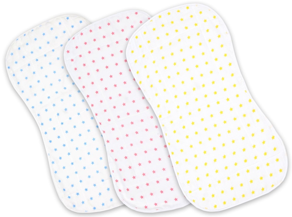 Muslin Burp Cloth Combo of 3- Option 2 - MSBC3-BSPSYS