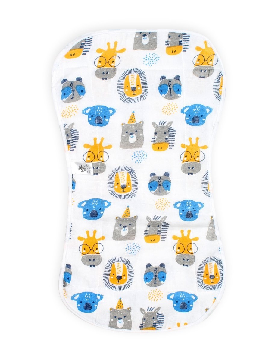 Muslin Burp Cloth Combo of 5- Option 5 - MSBC5-DBPYSF