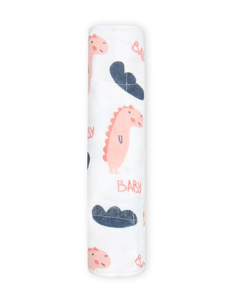 Muslin Burp Cloth Combo of 5- Option 5 - MSBC5-DBPYSF