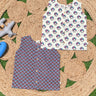 Mustache & Ethnic Geometrical Printed Cotton Infant Jabla - ROM - BK - GRCD - 0 - 3
