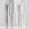 Mustang Combo Of 2 Cotton Blend Stockings: White & Grey - SOC2-CBLFT-6-12