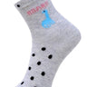 Mustang Kids Ankle Length Socks: Little One-Grey Melange - SOC-LOGML-6-12