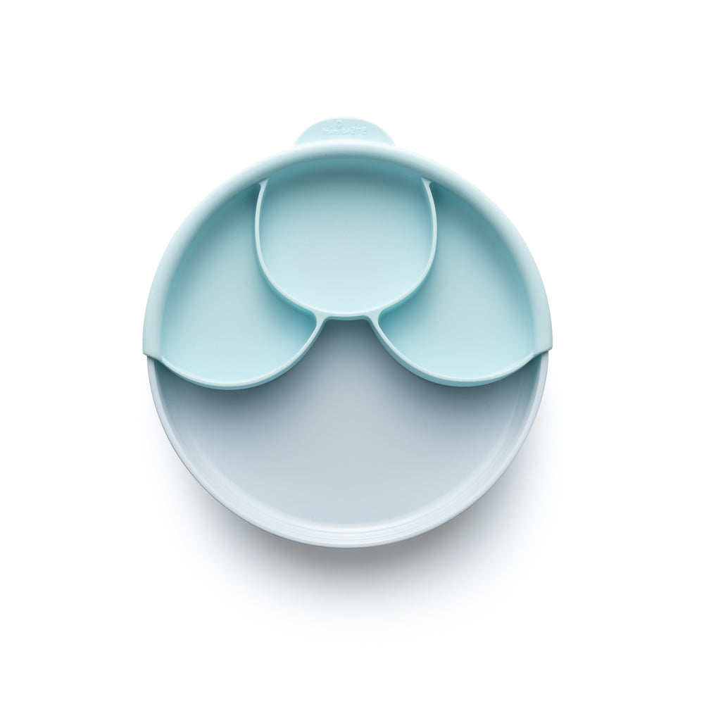 Healthy Meal Suction Plate Set - Aqua