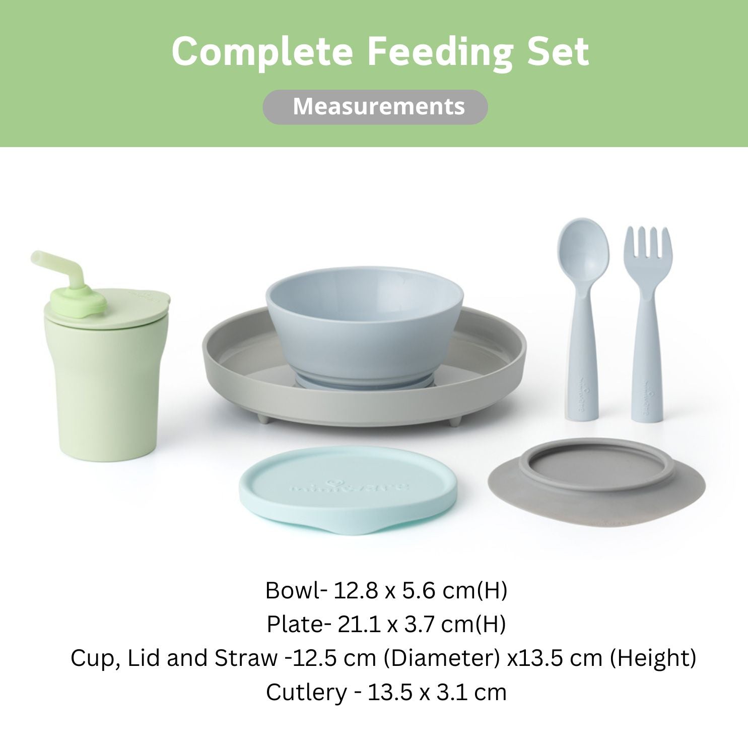 Miniware Little Foodie All-in-one Feeding Set- Little Hipster