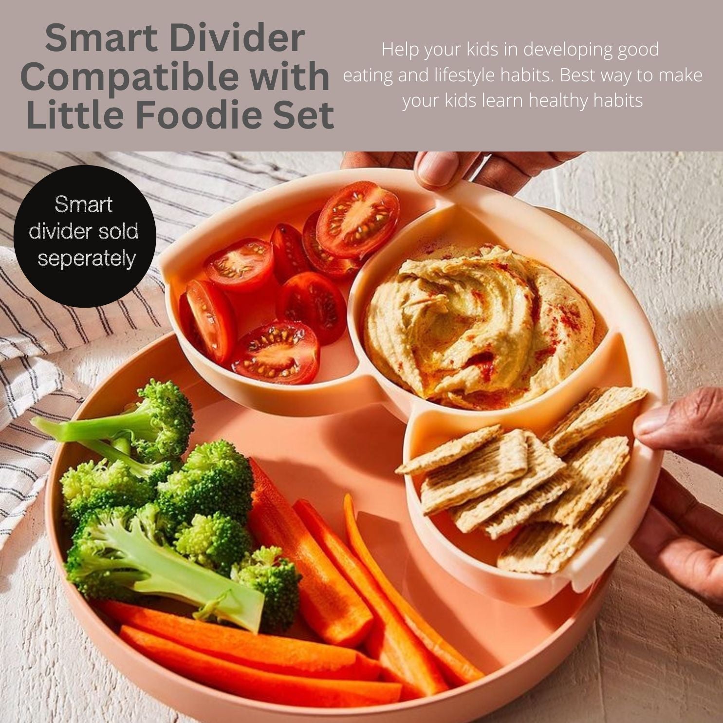 Miniware Little Foodie All-in-one Feeding Set-Vanilla/Aqua