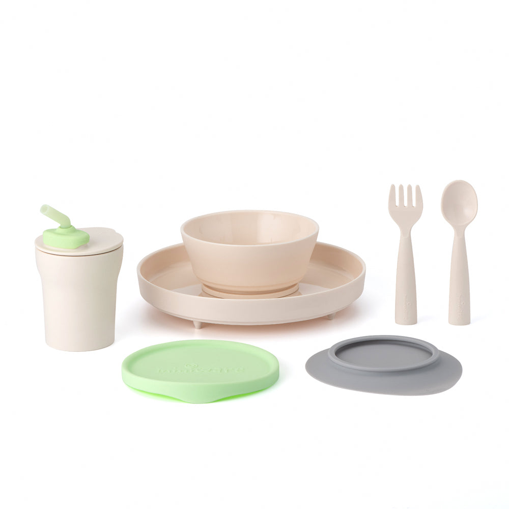 Miniware Little Foodie All-in-one Feeding Set-Vanilla/Key Lime