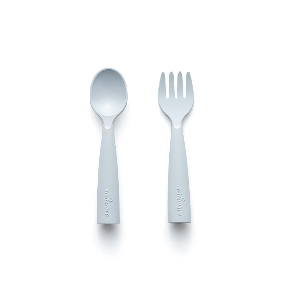 Miniware My First Cutlery Fork & Spoon Set - Aqua