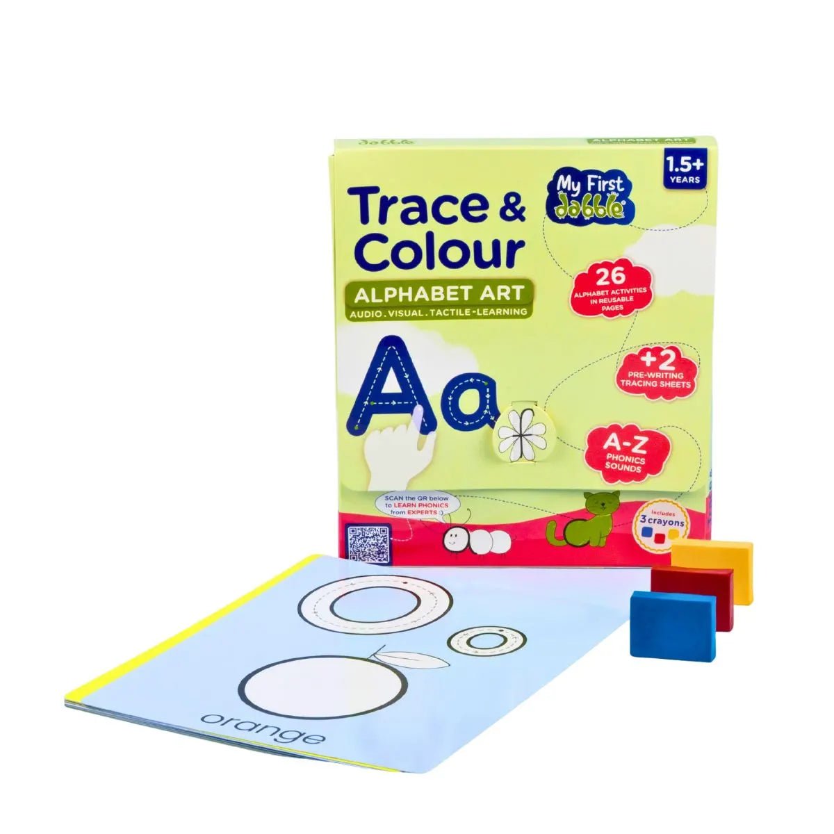 My Dabble ABC Trace & Colour Kit | Multi - Sensory Alphabet Learning for Kids - DPTACC1059
