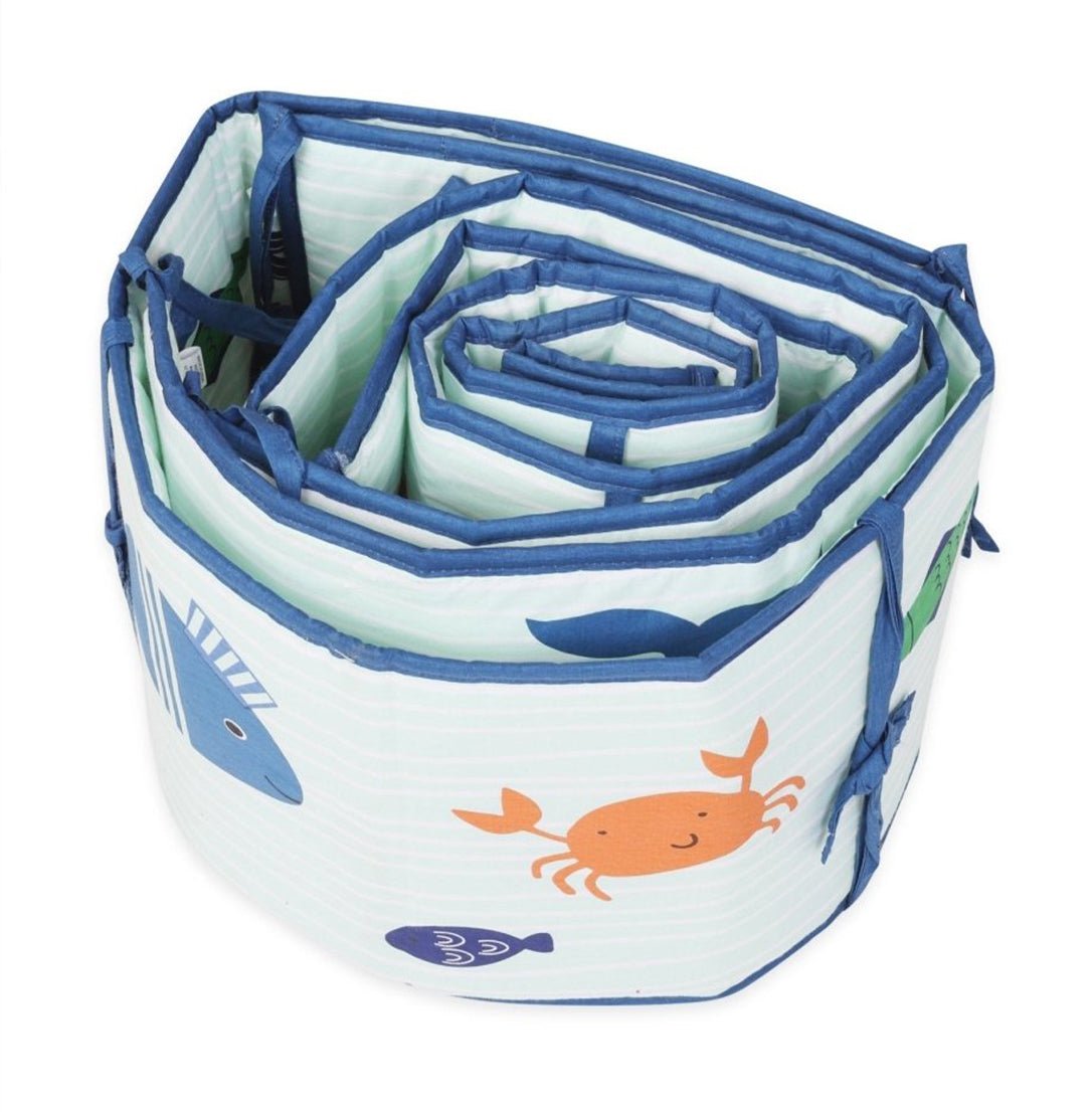 My Sea World - 4 Section Crib Rails Protector Bumper Set - BPR - SEWD