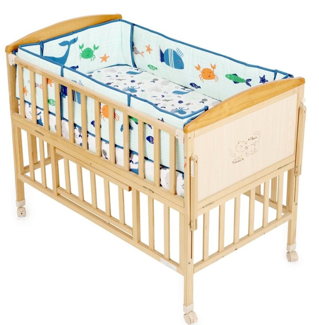 My Sea World - 4 Section Crib Rails Protector Bumper Set - BPR - SEWD