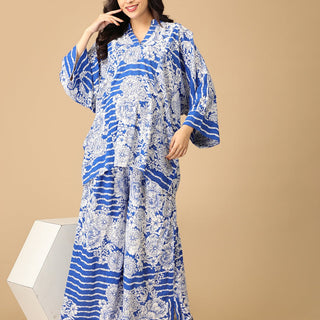 Mykonos Magic Maternity and Nursing Co ord Set - MEW - SD - MYKN - S/M