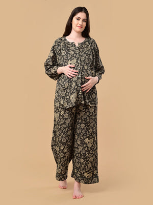 Mystic Medow Maternity and Nursing Nightwear Set - Multi Maternity Nightwear Set