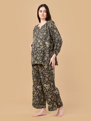 Mystic Medow Maternity and Nursing Nightwear Set - Multi Maternity Nightwear Set