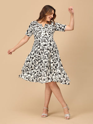 MystiPetal Maternity and Nursing Dress - DRS - SK - MYPTL - S