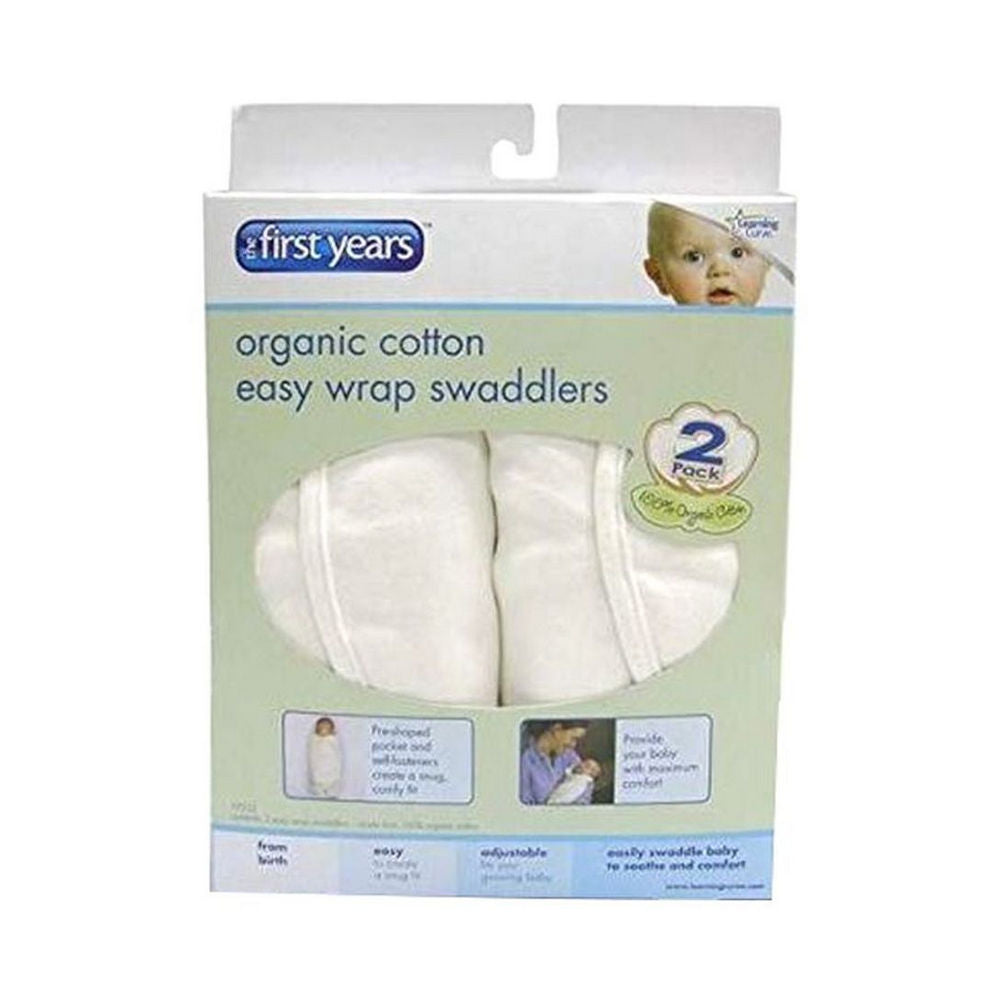 The First Years Swaddle Swaddler Organic Cotton (Pack Of 2) (Birth To 24 Months)