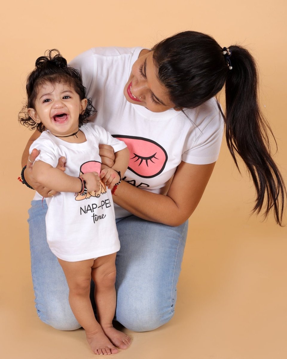 Nap Time Family Matching Family T-shirt- Combo of 2 - TWN2-SS-NPTM