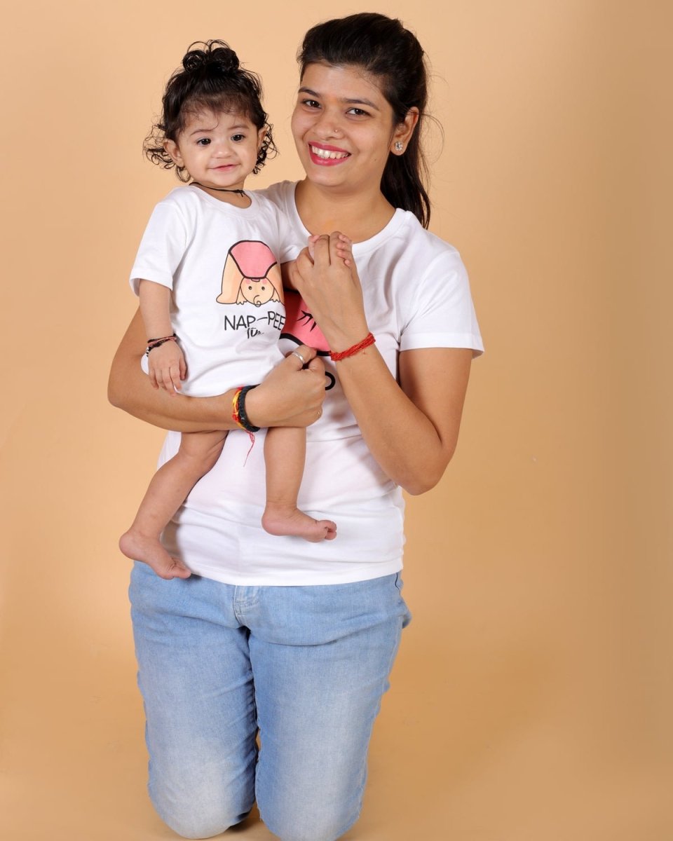Nap Time Family Matching Family T-shirt- Combo of 2 - TWN2-SS-NPTM