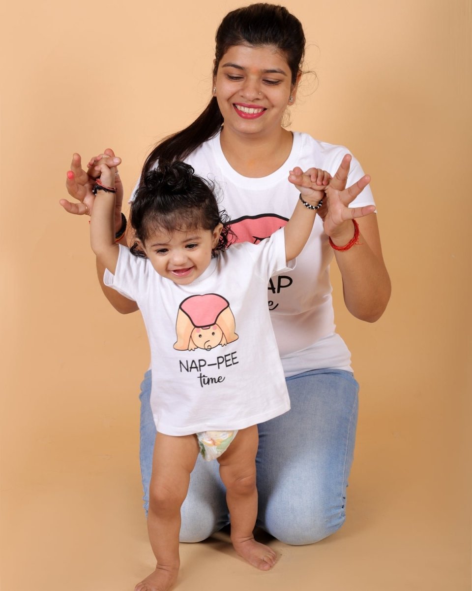 Nap Time Family Matching Family T-shirt- Combo of 2 - TWN2-SS-NPTM
