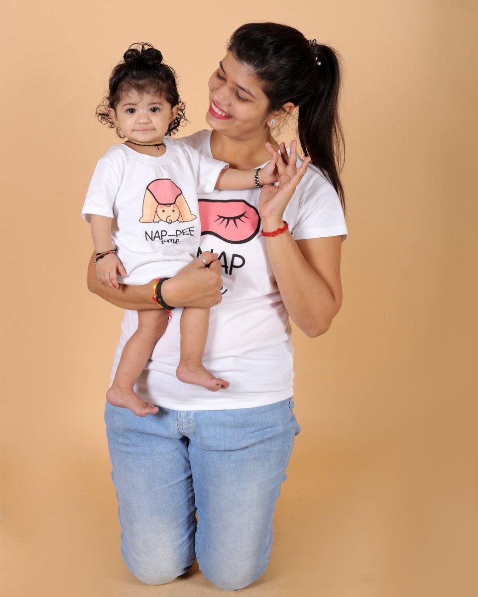 Nap Time Family Matching Family T-shirt- Combo of 2 - TWN2-SS-NPTM