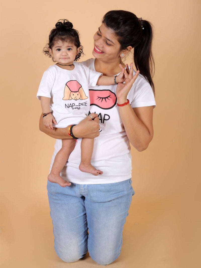 Nap Time Matching Family T-shirt- Combo of 2
