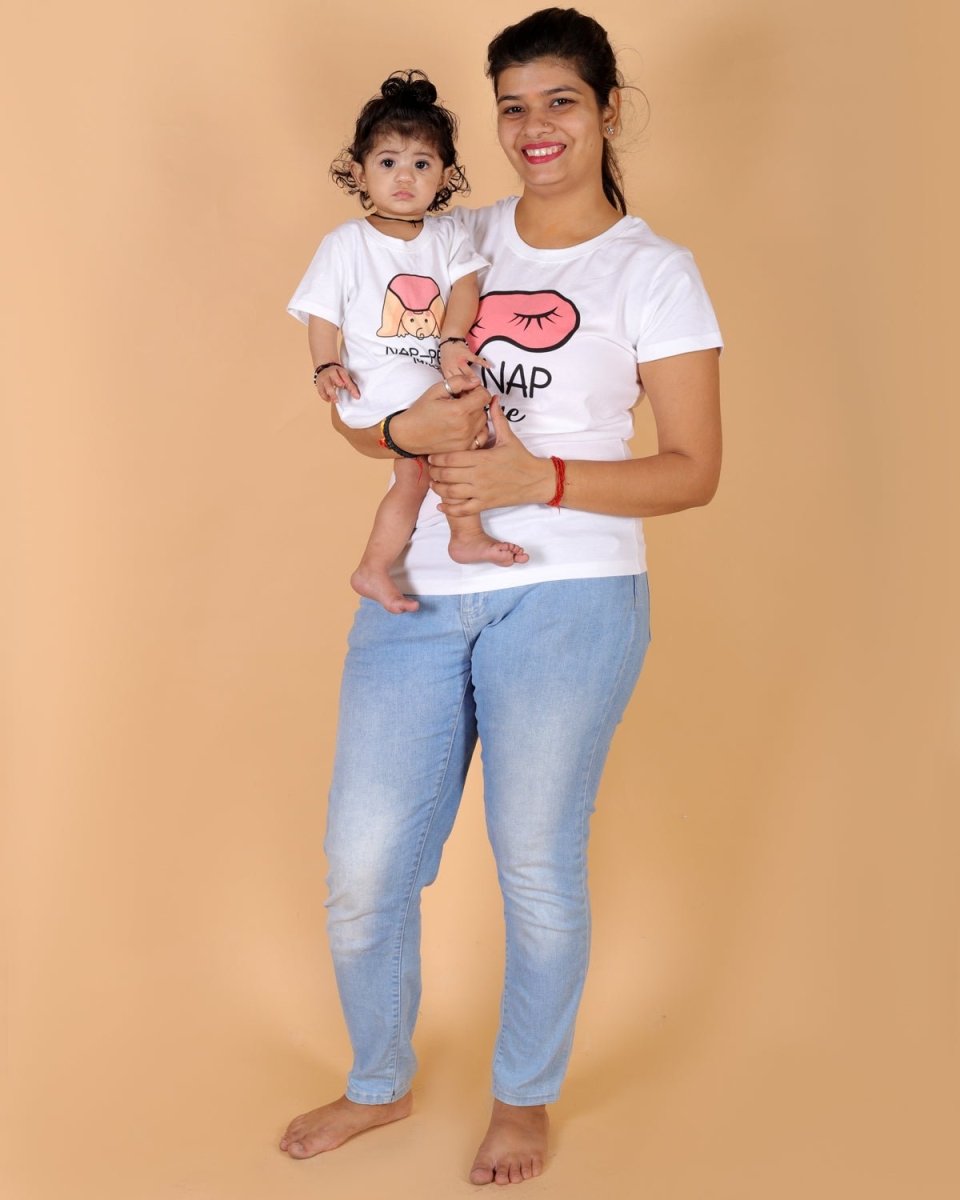 Nap Time Family Matching Family T-shirt- Combo of 2 - TWN2-SS-NPTM