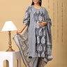 Naval Nirvana Maternity and Nursing Kurta Set With Dupatta - MEW - SK - NVLN - S
