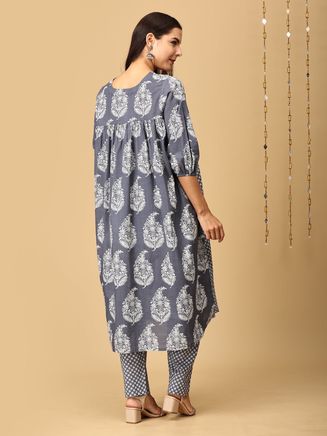 Naval Nirvana Maternity and Nursing Kurta Set With Dupatta - MEW - SK - NVLN - S
