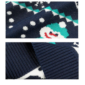 Navy 2 Christmas Deers Knitted Christmas cardigan Sweater for Kids - 3 - 4 Years Winter Wear