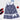 Navy Blue Checkered Girls Casual Dress - KCW - MC - BKCG - 1 - 2