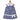 Navy Blue Checkered Girls Casual Dress - KCW - MC - BKCG - 1 - 2