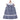 Navy Blue Checkered Girls Casual Dress - KCW - MC - BKCG - 1 - 2