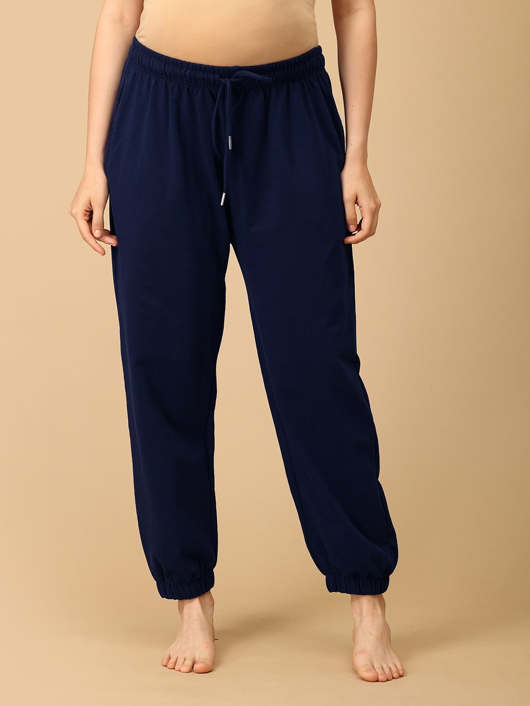 Navy Blue Maternity Joggers - DEN - AN - NVBJG - S