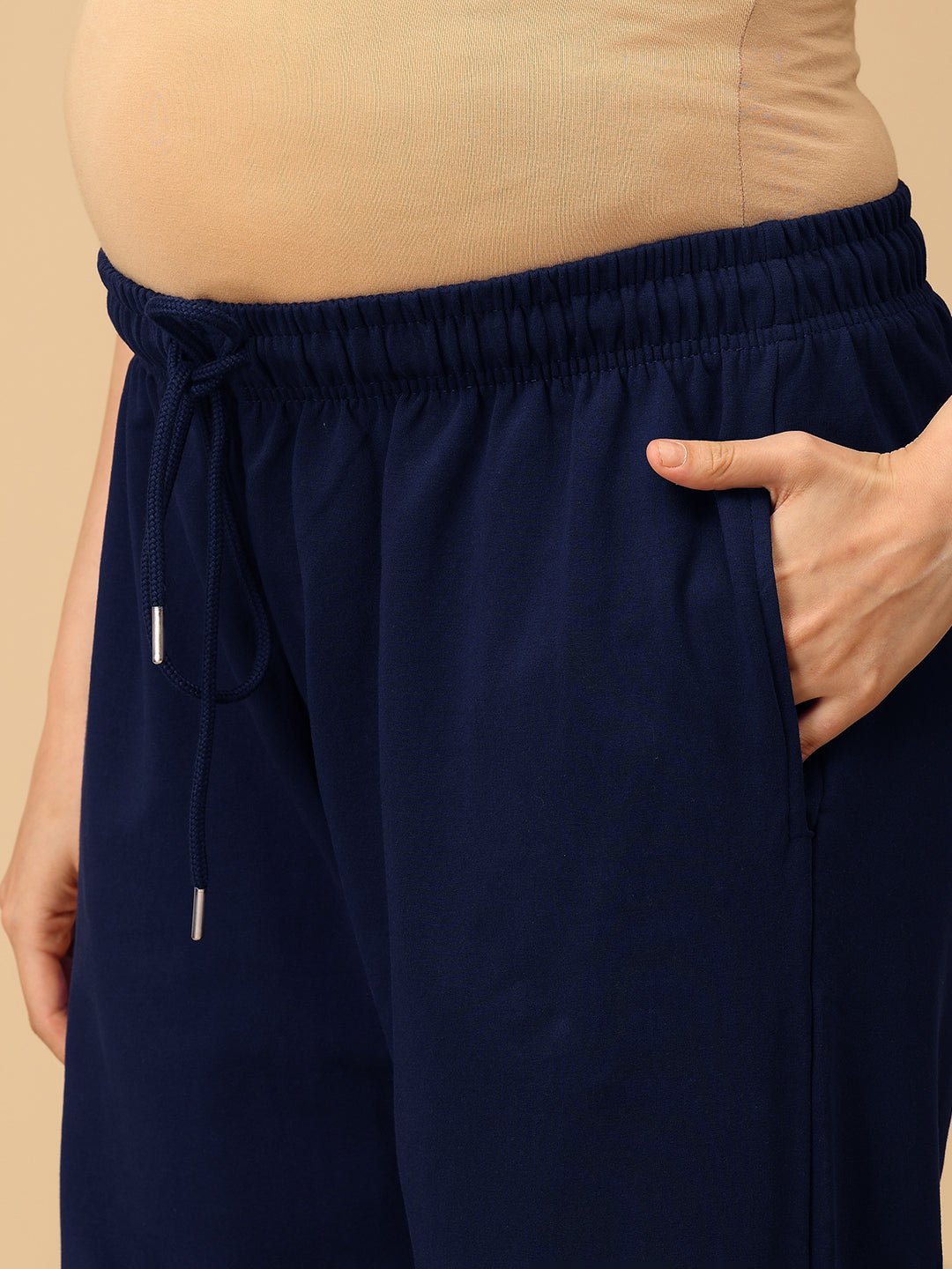 Navy Blue Maternity Joggers - DEN - AN - NVBJG - S
