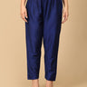 Navy Blue Silk Maternity Pants - MBS - SK - NVBSP - S