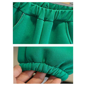 Navy & Green Muffler Teddy 2 piece Track Suit set for Kids - Little Surprise BoxNavy & Green Muffler Teddy 2 piece Track Suit set for Kids