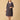 Navy Neat Maternity and Nursing Dress - DRS - SK - NVNT - S
