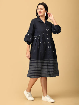 Navy Neverland Women's Dress - WDRS - SK - NVNR - S