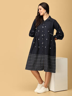 Navy Neverland Women's Dress - WDRS - SK - NVNR - S