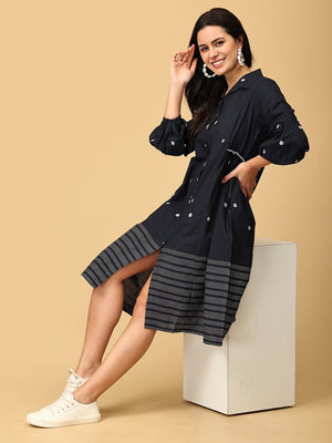 Navy Neverland Women's Dress - WDRS - SK - NVNR - S
