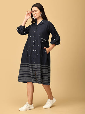 Navy Neverland Women's Dress - WDRS - SK - NVNR - S