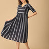 Navy Notions Maternity and Nursing Dress - DRS - SK - NVNOT - M